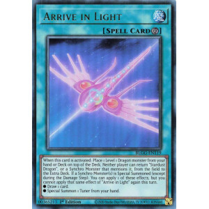 Yu-Gi-Oh TCG BLGG-EN119 UR Arrive in Light Battles of Legend: Glorious Gallery