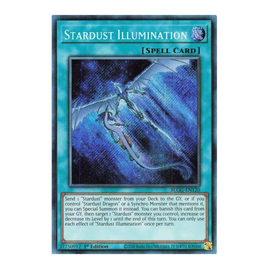 Yu-Gi-Oh TCG BLGG-EN120 SE Stardust Illumination Battles of Legend: Glorious Gallery