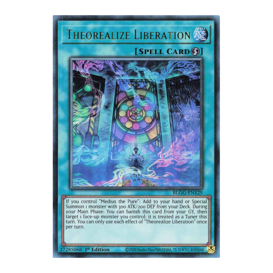 Yu-Gi-Oh TCG BLGG-EN129 UR Theorealize Liberation Battles of Legend: Glorious Gallery