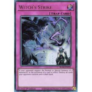 Yu-Gi-Oh TCG BLGG-EN133 UR Witch's Strike Battles of Legend: Glorious Gallery
