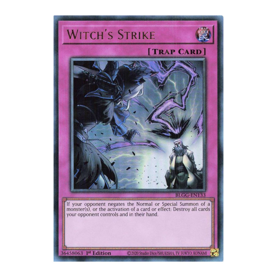 Yu-Gi-Oh TCG BLGG-EN133 UR Witch's Strike Battles of Legend: Glorious Gallery
