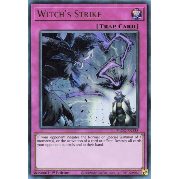 Yu-Gi-Oh TCG BLGG-EN133 UR Witch's Strike Battles of Legend: Glorious Gallery