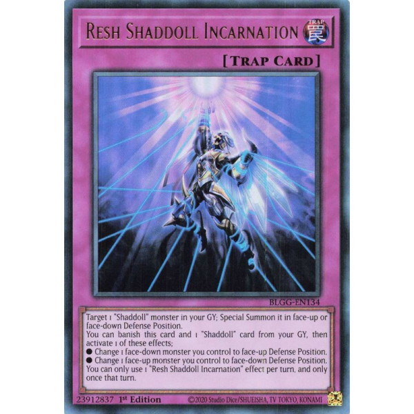Yu-Gi-Oh TCG BLGG-EN134 UR Resh Shaddoll Incarnation Battles of Legend: Glorious Gallery