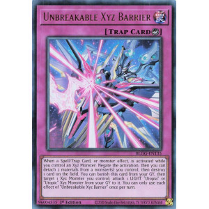 Yu-Gi-Oh TCG BLGG-EN135 UR Unbreakable Xyz Barrier Battles of Legend: Glorious Gallery