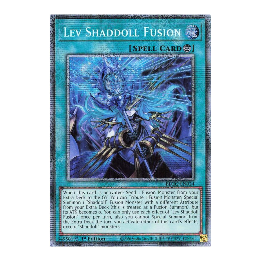 Yu-Gi-Oh TCG BLGG-EN024 STAR Lev Shaddoll Fusion Battles of Legend: Glorious Gallery