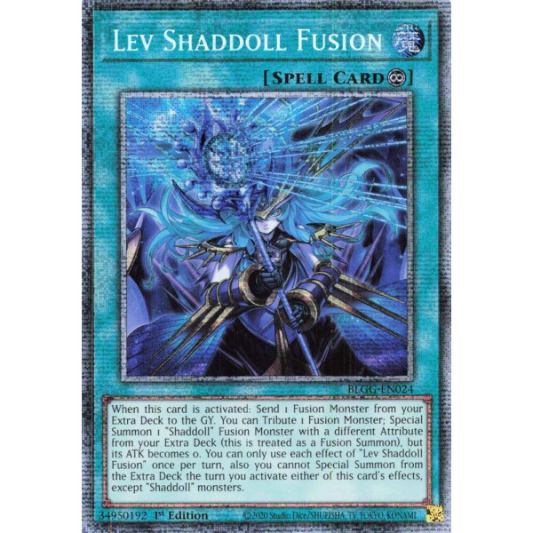 Yu-Gi-Oh TCG BLGG-EN024 STAR Lev Shaddoll Fusion Battles of Legend: Glorious Gallery