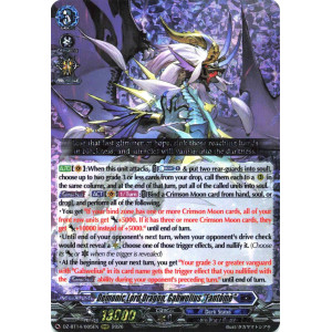 Vanguard TCG card DZ-BT14/005EN RRR Demonic Lord Dragon, Gabwelius Fantôme Envoys of the Crimson Moon