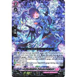 Vanguard TCG card DZ-BT14/021EN RRR X-CeeDaNCe, Precee Forwatt Envoys of the Crimson Moon