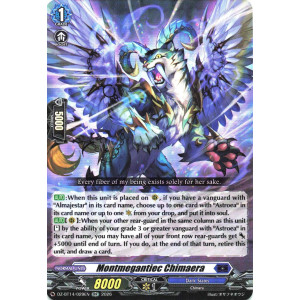 Vanguard TCG card DZ-BT14/029EN RR Montmegantiec Chimaera Envoys of the Crimson Moon