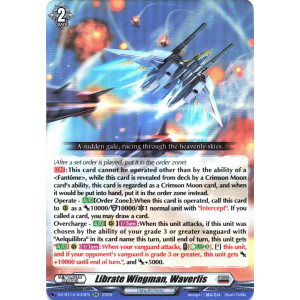Vanguard TCG card DZ-BT14/033EN RR Librate Wingman, Waverlis Envoys of the Crimson Moon