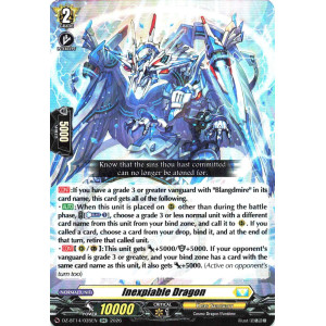Vanguard TCG card DZ-BT14/035EN RR Inexpiable Dragon Envoys of the Crimson Moon