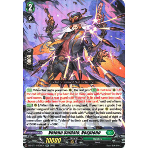 Vanguard TCG card DZ-BT14/038EN RR Veleno Soldato, Vespieno Envoys of the Crimson Moon