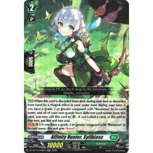 Vanguard TCG card DZ-BT14/039EN RR Affinity Hunter, Syllbiose Envoys of the Crimson Moon