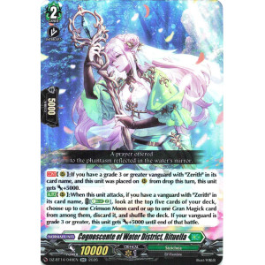 Vanguard TCG card DZ-BT14/040EN RR Cognoscente of Water District, Rituella Envoys of the Crimson Moon