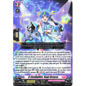 Vanguard TCG card DZ-BT14/042EN RR X-CeeDaNCe, Rapi Grossa Envoys of the Crimson Moon