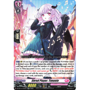 Vanguard TCG card DZ-BT14/044EN RR Shred Player, Timonie Envoys of the Crimson Moon