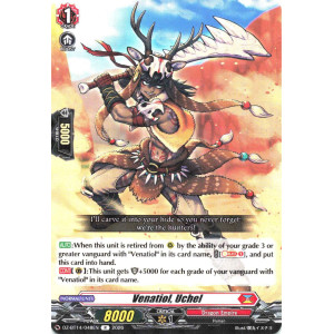 Vanguard TCG card DZ-BT14/048EN R Venatiol, Uchel Envoys of the Crimson Moon