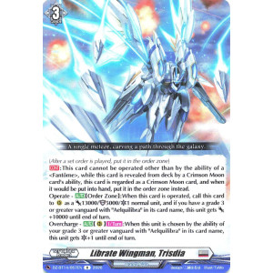 Vanguard TCG card DZ-BT14/057EN R Librate Wingman, Trisdia Envoys of the Crimson Moon