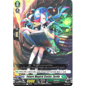 Vanguard TCG card DZ-BT14/113EN C Future Magick Caster, Zerith Envoys of the Crimson Moon