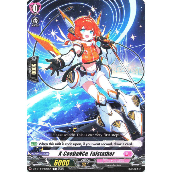 Vanguard TCG card DZ-BT14/125EN C X-CeeDaNCe, Falstather Envoys of the Crimson Moon