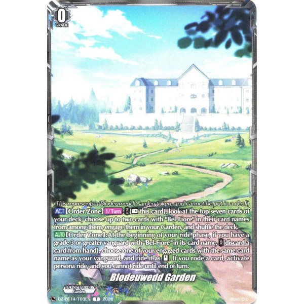 Vanguard TCG card DZ-BT14/T03EN T Blodeuwedd Garden Envoys of the Crimson Moon