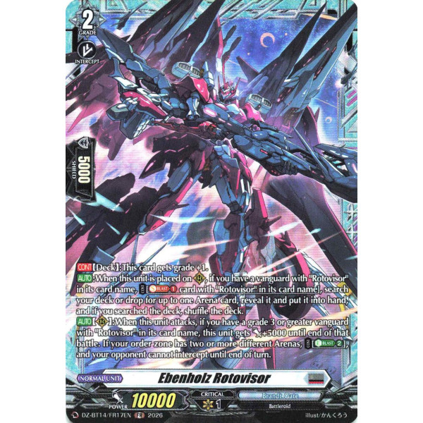 Vanguard TCG card DZ-BT14/FR17EN FR Ebenholz Rotovisor Envoys of the Crimson Moon