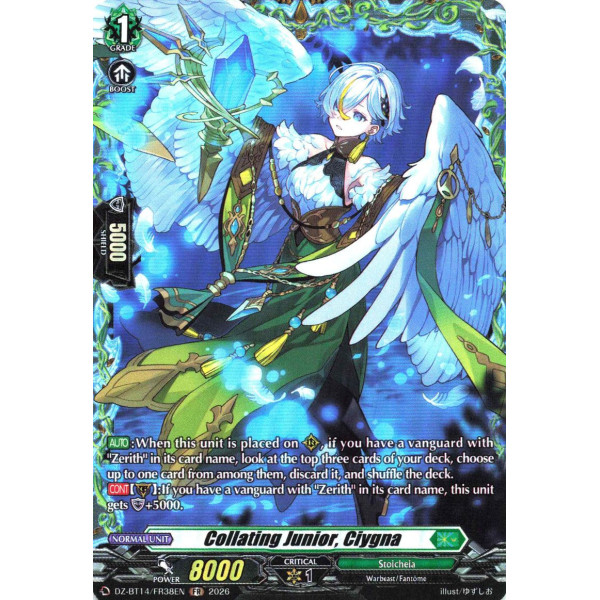 Vanguard TCG card DZ-BT14/FR38EN FR Collating Junior, Ciygna Envoys of the Crimson Moon