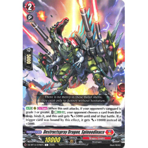 Vanguard TCG card DZ-BT14/076EN C Destructspray Dragon, Spinoodinace Envoys of the Crimson Moon