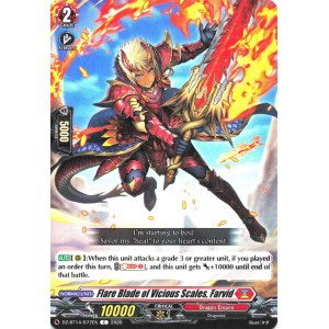 Vanguard TCG card DZ-BT14/077EN C Flare Blade of Vicious Scales, Farvid Envoys of the Crimson Moon