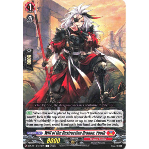 Vanguard TCG card DZ-BT14/079EN C Will of the Destruction Dragon, Youth Envoys of the Crimson Moon