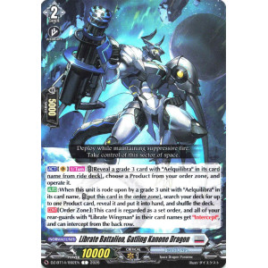 Vanguard TCG card DZ-BT14/092EN C Librate Battalion, Gatling Kanone Dragon Envoys of the Crimson Moon