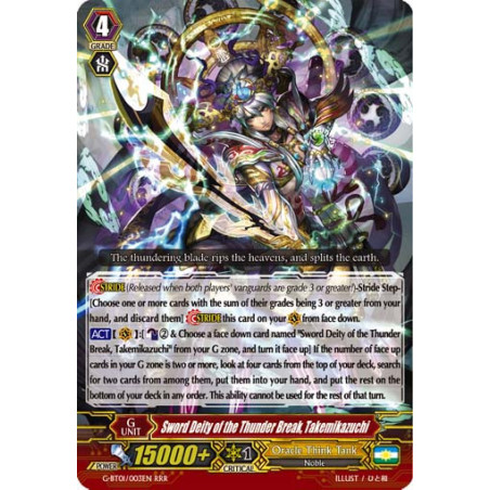 Vanguard_TCG_card_G-BT01_003EN_RRR_Sword_Deity_of_the_Thunder_Break_Takemikazuchi_Generation_Stride