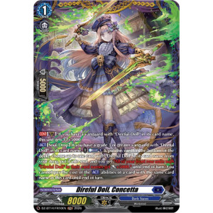 Vanguard TCG card DZ-BT14/FR10EN FR Direful Doll, Concetta Envoys of the Crimson Moon