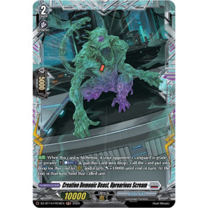 Vanguard TCG card DZ-BT14/FR18EN FR Creation Demonic Beast, Uproarious Scream Envoys of the Crimson Moon