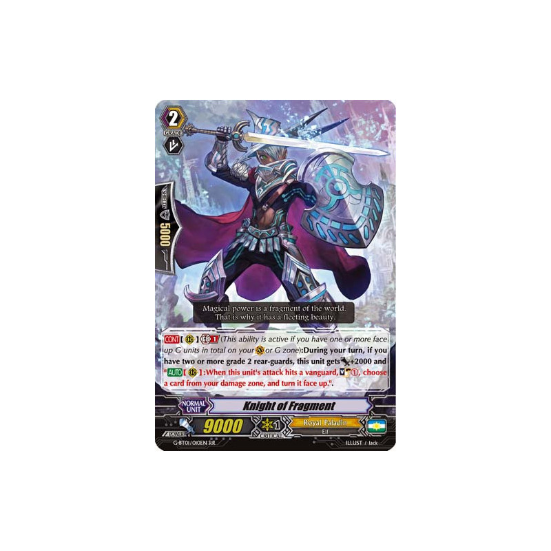 Vanguard_TCG_card_G-BT01_010EN_RR_Knight_of_Fragment_Generation_Stride