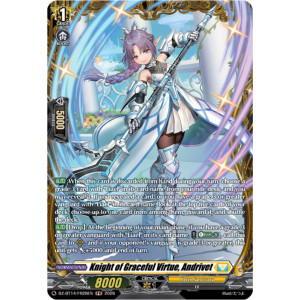Vanguard TCG card DZ-BT14/FR28EN FR Knight of Graceful Virtue, Andrivet Envoys of the Crimson Moon