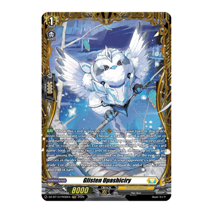 Vanguard TCG card DZ-BT14/FR30EN FR Glisten Upashiciry Envoys of the Crimson Moon
