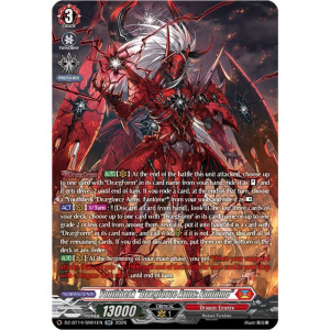 Vanguard TCG card DZ-BT14/SR01EN SR Youthberk Drægforce Arms: Fantôme Envoys of the Crimson Moon