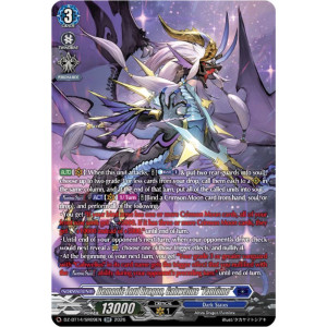 Vanguard TCG card DZ-BT14/SR09EN SR Demonic Lord Dragon, Gabwelius Fantôme Envoys of the Crimson Moon