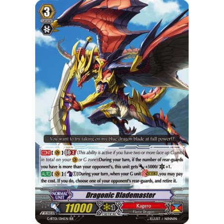 Vanguard_TCG_card_G-BT01_014EN_RR_Dragonic_Blademaster_Generation_Stride