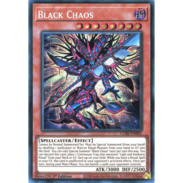 Yu-Gi-Oh TCG CORI-EN001 SE Black Chaos Chaos Origins