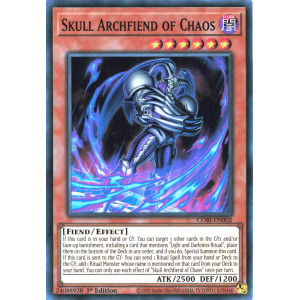 Yu-Gi-Oh TCG CORI-EN002 SR Skull Archfiend of Chaos Chaos Origins