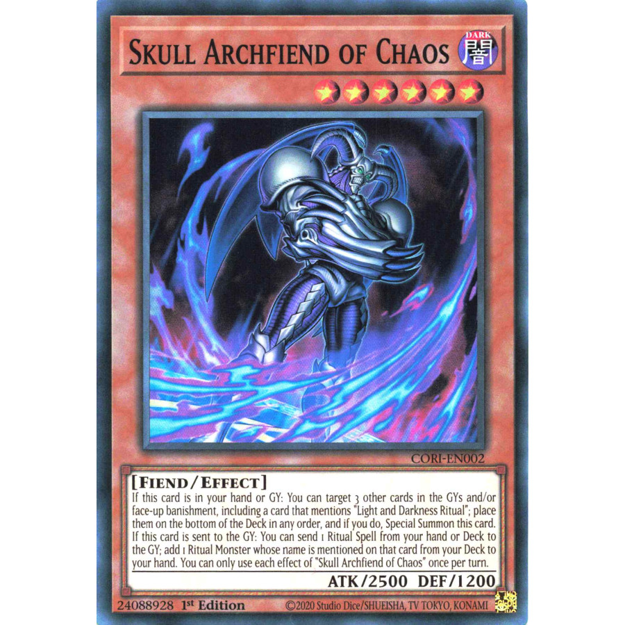 Yu-Gi-Oh TCG CORI-EN002 SR Skull Archfiend of Chaos Chaos Origins