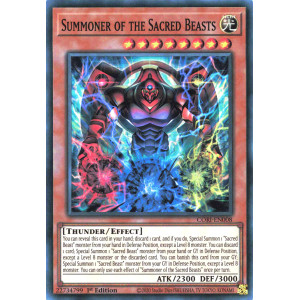 Yu-Gi-Oh TCG CORI-EN008 SR Summoner of the Sacred Beasts Chaos Origins
