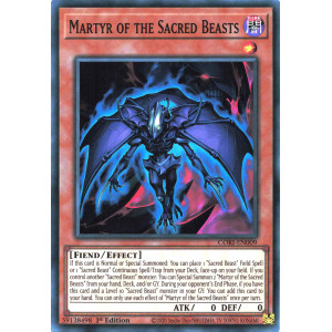 Yu-Gi-Oh TCG CORI-EN009 SR Martyr of the Sacred Beasts Chaos Origins