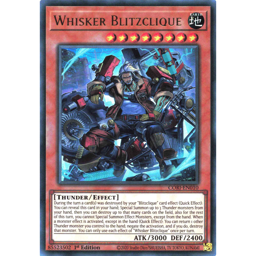 Yu-Gi-Oh TCG CORI-EN010 UR Whisker Blitzclique Chaos Origins