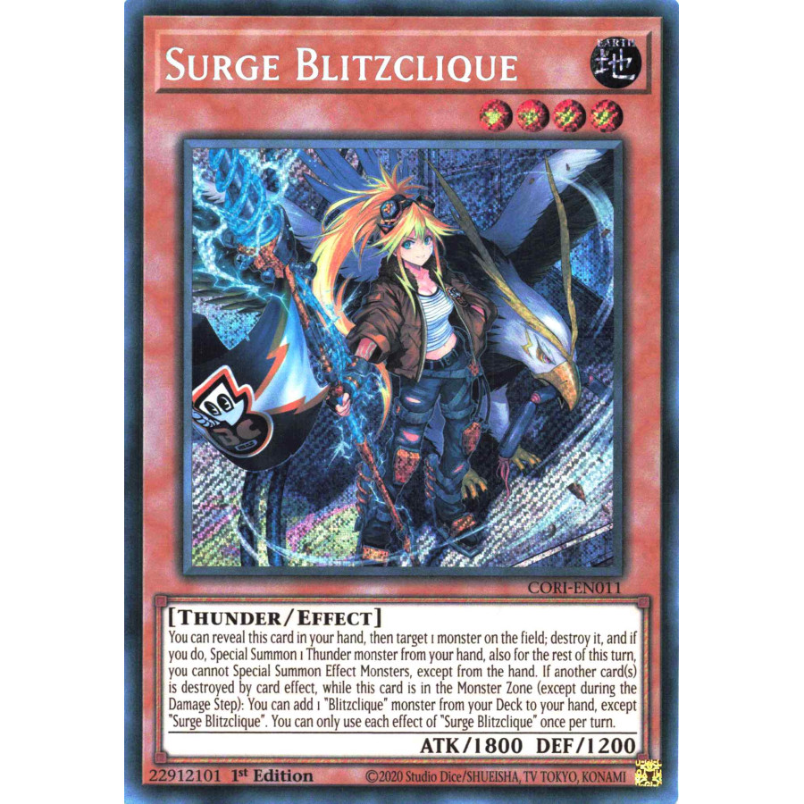 Yu-Gi-Oh TCG CORI-EN011 SE Surge Blitzclique Chaos Origins