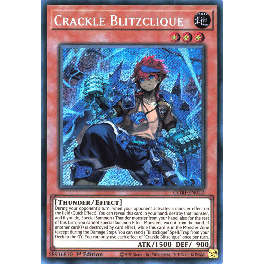 Yu-Gi-Oh TCG CORI-EN012 SE Crackle Blitzclique Chaos Origins