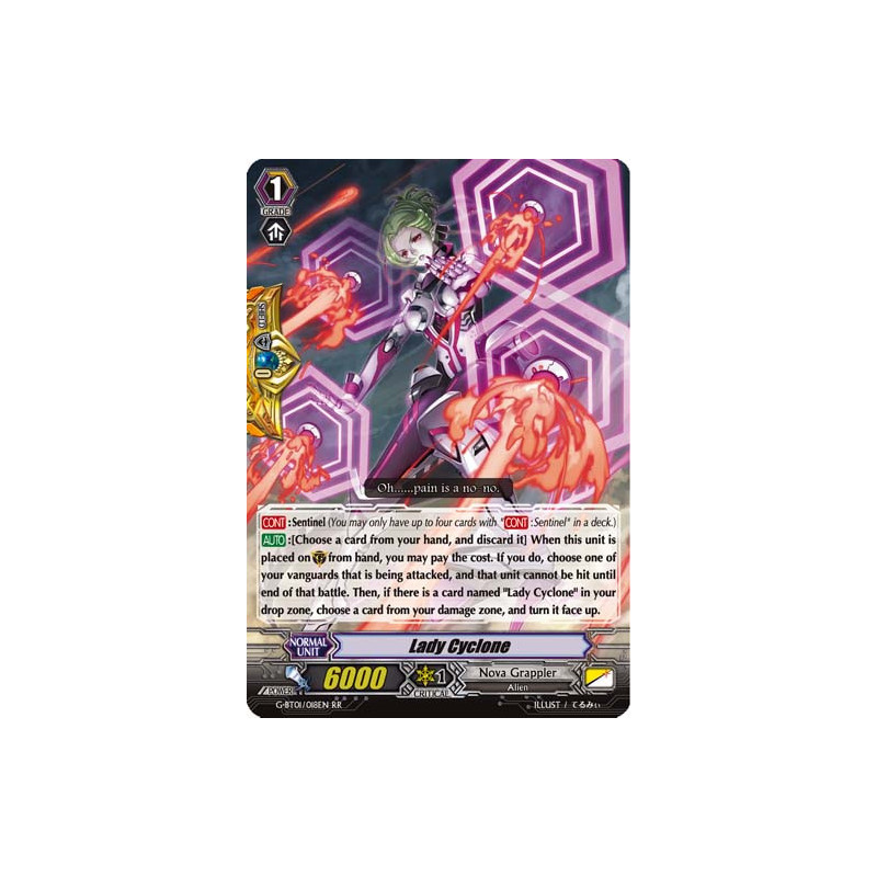 Vanguard_TCG_card_G-BT01_018EN_RR_Lady_Cyclone_Generation_Stride