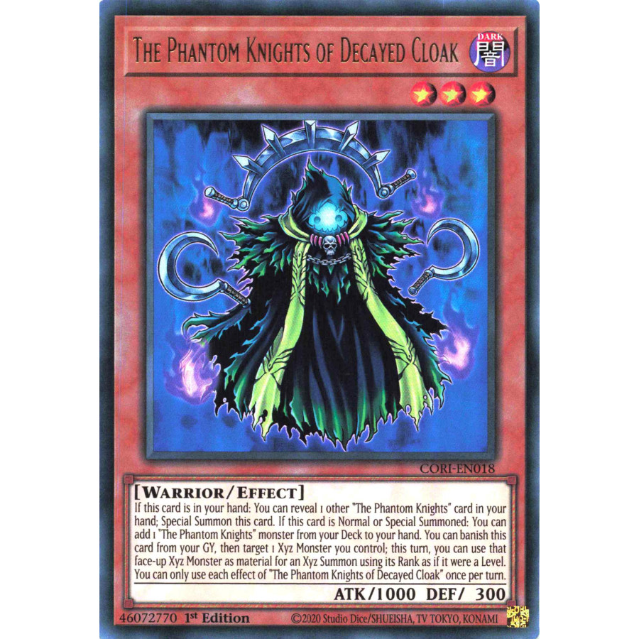 Yu-Gi-Oh TCG CORI-EN018 UR The Phantom Knights of Decayed Cloak Chaos Origins